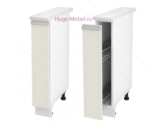 Нижний кухонный шкаф бутылочница 200 Катрин (крем)