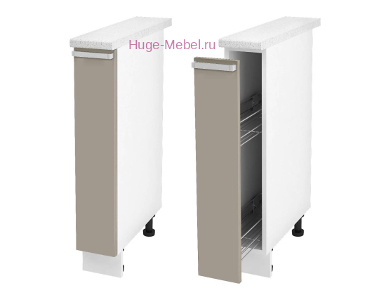 Нижний кухонный шкаф бутылочница 200 Катрин (циркон)