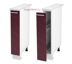 Нижний кухонный шкаф бутылочница 150 Ксения (бордо)