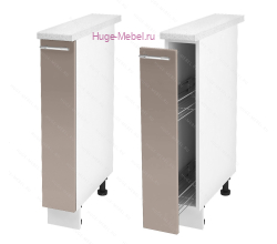 Нижний кухонный шкаф бутылочница 200 Ксения (кофе с молоком)