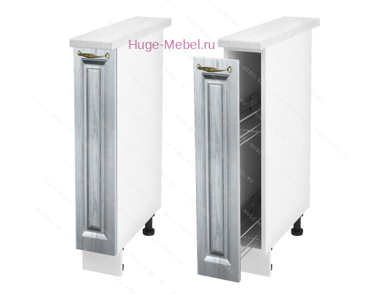 Нижний кухонный шкаф бутылочница 200 Мария (сталь)