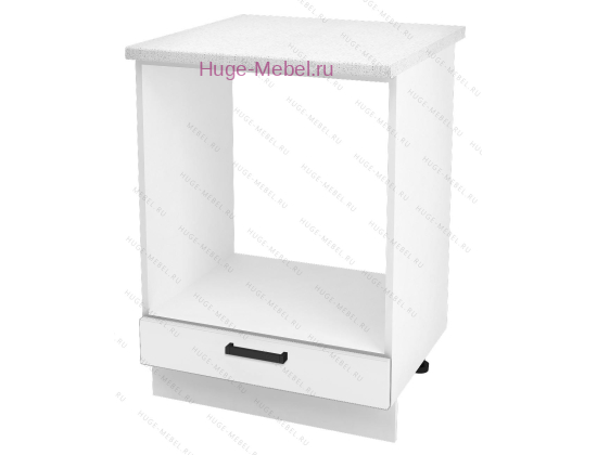 Шкаф кухонный под духовку напольный 450 Альфа (белый)