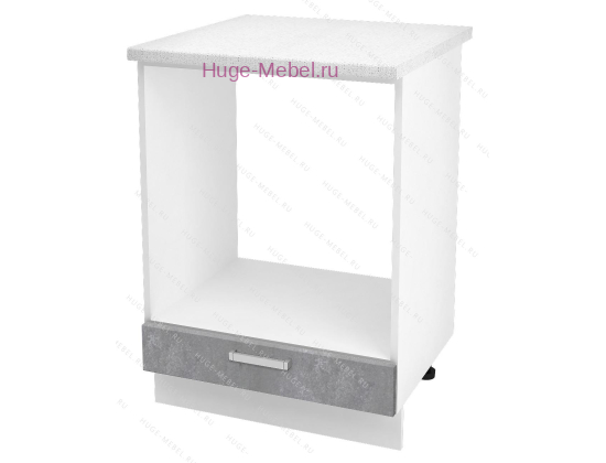 Шкаф кухонный под духовку напольный 450 Бетон (бетон серый)