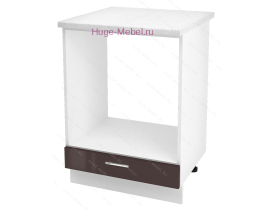 Шкаф кухонный под духовку напольный 600 Ксения (шоколад)