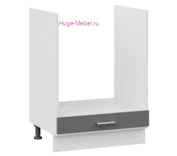 Шкаф кухонный под духовку напольный 600 Катрин (софт графит)