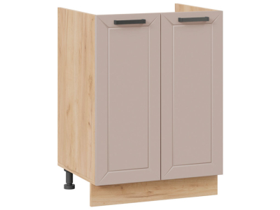 Кухонный шкаф под мойку 600 Альфа (латте) корпус крафт Кухонный шкаф под мойку 600 Альфа (латте) корпус крафт