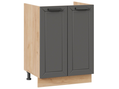 Кухонный шкаф под мойку 600 Альфа (вулкан) корпус крафт Кухонный шкаф под мойку 600 Альфа (вулкан) корпус крафт