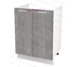 Кухонный шкаф под мойку 600 Бетон (бетон серый)
