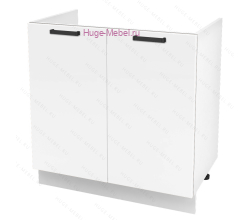 Кухонный шкаф под мойку 800 Пасаденна (белый бриллиант)