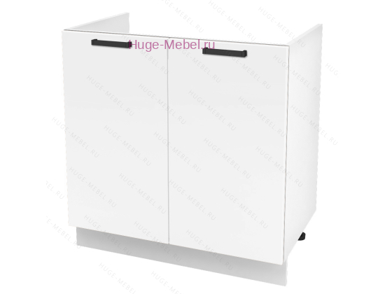 Кухонный шкаф под мойку 800 Пасаденна (белый бриллиант)