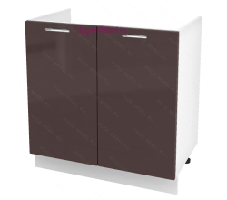 Кухонный шкаф под мойку 800 Ксения (шоколад)