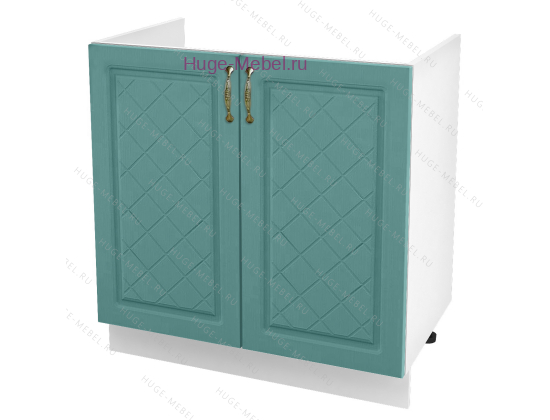 Кухонный шкаф под мойку 800 Модена (дуб бирюза)
