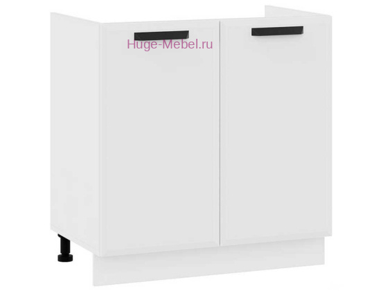 Кухонный шкаф под мойку 800 Призма (белый супермат)