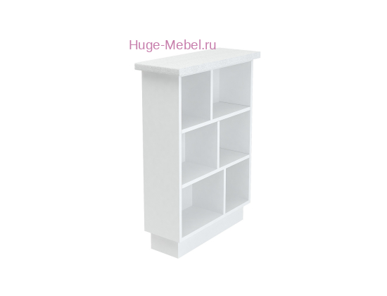 Кухонный торцевой шкаф нижний 200 без фасада (белый)