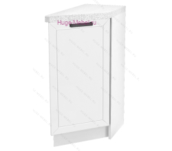 Шкаф кухонный нижний торцевой 300 Альфа (белый)