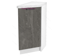 Шкаф кухонный нижний торцевой 300 Пасаденна (железный камень)
