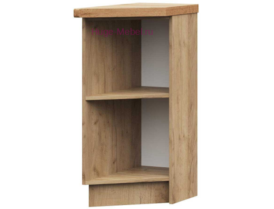 Корпус нижнего торцевого кухонного шкафа 300 (дуб крафт)