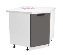 Шкаф кухонный угловой нижний 850 Призма (асфальт супермат)