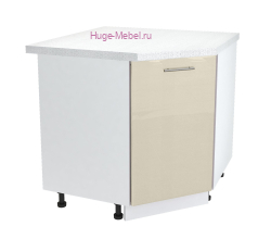 Шкаф кухонный угловой нижний 850 Ксения (ваниль)