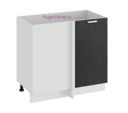 Шкаф кухонный угловой нижний 1000 Бетон (бетон чёрный)