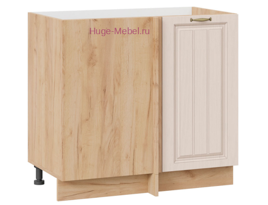 Шкаф кухонный угловой нижний 1000 Мария (крем) корпус крафт