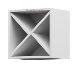 Верхний кухонный шкаф 400 без фасада (белый)