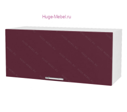 Антресольный кухонный шкаф верхний 800 Ксения (бордо)