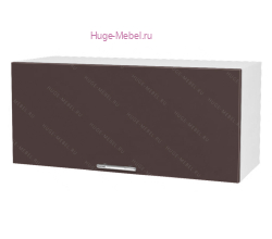 Антресольный кухонный шкаф верхний 800 Ксения (шоколад)