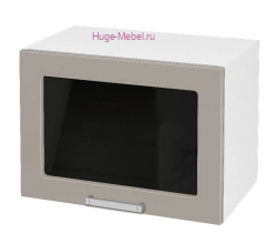 Горизонтальный кухонный стеклянный шкаф 500 Катрин (циркон)