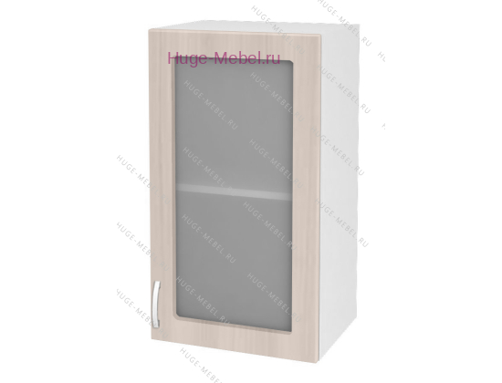 Кухонный шкаф верхний со стеклом 400 Дина (шимо светлый)