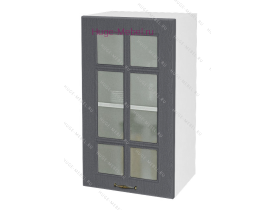 Кухонный шкаф верхний со стеклом 400 Мария (графит)