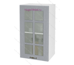 Кухонный шкаф верхний со стеклом 450 Мария (сталь)