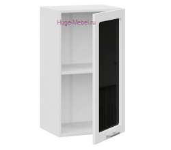 Кухонный шкаф верхний со стеклом 300 Катрин (софт вайт)