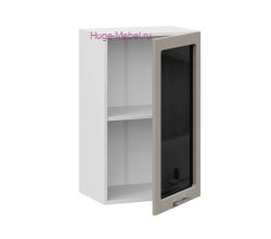 Кухонный шкаф верхний со стеклом 500 Катрин (циркон)