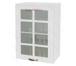 Кухонный шкаф верхний со стеклом 500 Мария (белый)