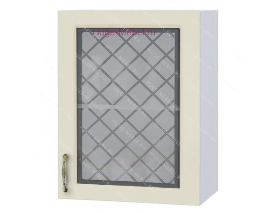 Кухонный шкаф верхний со стеклом 500 Модена (дуб ваниль)