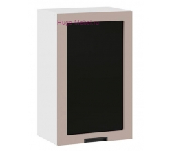 Кухонный шкаф верхний со стеклом 450 Сахара (латте)