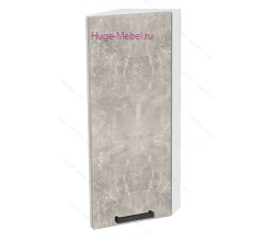 Торцевой шкаф кухонный верхний подвесной 300 Пасаденна (ателье светлое)