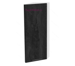 Торцевой шкаф кухонный верхний подвесной 300 Пасаденна (угольный камень)