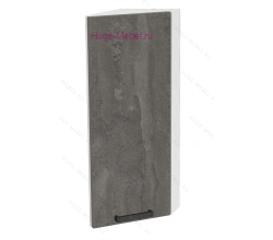 Торцевой шкаф кухонный верхний подвесной 300 Пасаденна (железный камень)