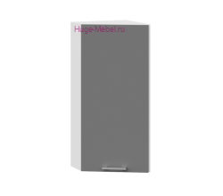 Торцевой шкаф кухонный верхний подвесной 300 Катрин (софт графит)