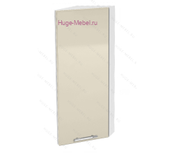 Торцевой шкаф кухонный верхний подвесной 300 Ксения (ваниль)