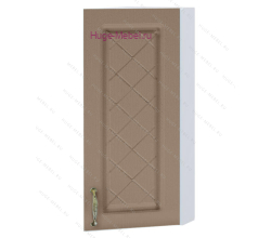 Торцевой шкаф кухонный верхний подвесной 300 Модена (дуб кофе)