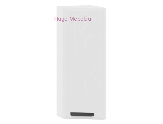 Торцевой шкаф кухонный верхний высокий 300 Призма (белый супермат)