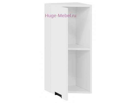 Торцевой шкаф кухонный верхний подвесной 300 Сахара (белый)