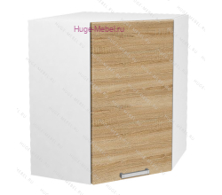 Угловой кухонный шкаф верхний 600 Бетон (дуб сонома)