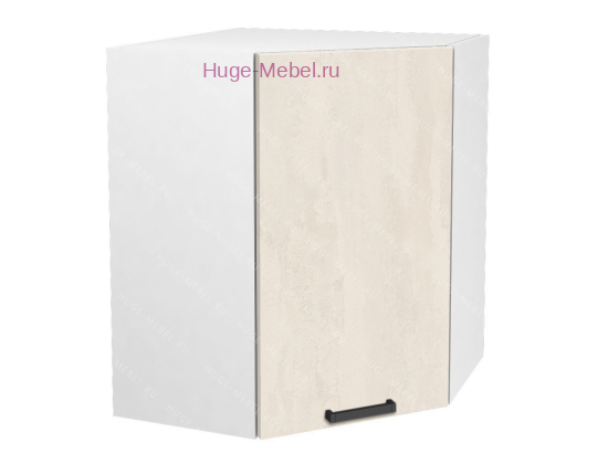 Угловой кухонный шкаф верхний 600 Пасаденна (шелковый камень)