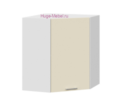 Угловой кухонный шкаф верхний 550 Катрин (крем)