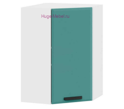 Угловой кухонный шкаф верхний высокий 550 Призма (бриз супермат)