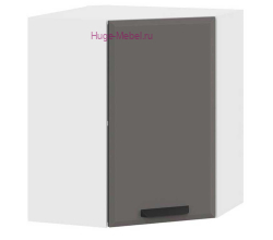 Угловой кухонный шкаф верхний 550 Призма (асфальт супермат)